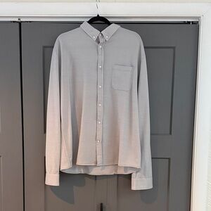 Western Rise Merino Gray Button-Down Shirt